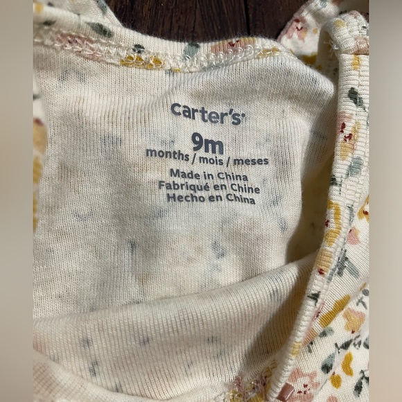 NWOT 9M Carter’s 3 piece floral bodysuit and jumper - Picture 3 of 3